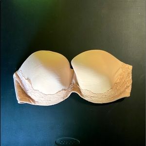 VS Body by Victoria Strapless 36DDD Beige